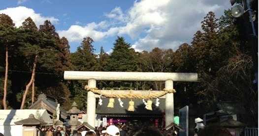 乃木神社の初詣の混雑